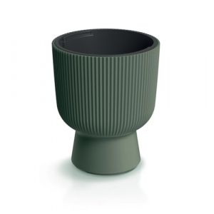 Tymar Pot de fleurs avec insert, pot de fleurs en plastique, grand pot de fleurs (DBMIS Waldgr&uuml;n, &oslash; 40 cm) (Tymar, neuf)