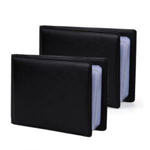 Porte Cartes de Visite Carte de Livre PVC Cartes, Lot de 2 Porte Cartes de Visite pour 40 Cartes,rangement carte de Visite polyvalent (CHANGWEI UKSTORE, neuf)