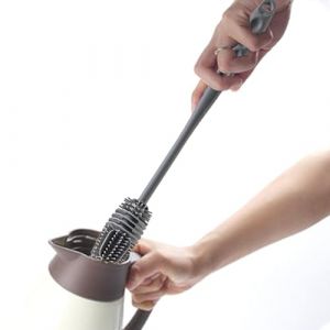 DAWCBVJQ Goupillon Biberon Silicone, 28x3x7cm Brosse &Agrave; Biberons Ecouvillon &Agrave; pour Le Nettoyage &Agrave; Manche Long, Petite Brosse De Nettoyage avec Long Manche pour &Agrave; Bouteille d'eau, Gourde Sport,Verr (Ceyuan inn, neuf)
