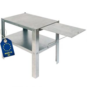 ITA Table pour Fumoir - Acier Alli&eacute; - Support Pratique de Fumoir 45x28x40/65 cm - Directement du Fabricant, Fabriqu&eacute; dans l'UE - Table pour Fumoirs et Armoires &agrave; Fume (ITA HOME AND GARDEN, neuf)