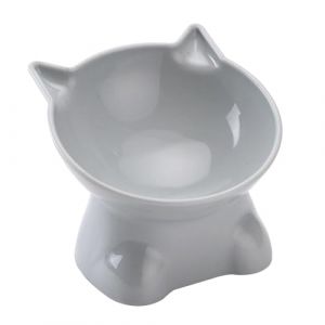 Bol Orthopédique pour Chat,Bol De Nourriture pour Chat Inclinable À 15 Degrés sans Déversement,Bol pour Chat Peu Profond De 13,5cm, Gamelle Plate pour Chat,gamelle De Nourriture Surélevée pour Chat (dranng, neuf)