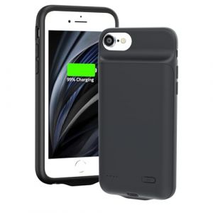 HUOBAO Coque de Batterie pour iPhone 8/7/6s/6/SE(2020/2022)-4.7", 6000mAh coque de protection portable pour iPhone 8/7/6/6S/SE,Rechargeable avanc&eacute;e Smart Battery Charger Coque pour iPhone SE 2020/2022 (HUOBAO-EU, neuf)