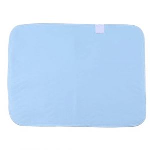 Tampon Lavable Réutilisable 2 Pièces, Tampon Lavable Réutilisable, Tampon Absorbant pour Adultes, Tampon D'incontinence, Bleu Blanc 45 * 60 (MAHONG12, neuf)