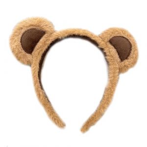 Serre-t&ecirc;te oreilles d'ours, serre-t&ecirc;te oreilles d'ours en peluche marron, serre-t&ecirc;te oreilles d'ours moelleux, accessoires de costume de f&ecirc;te d'animaux pour d&eacute;guisement quotidien, photographie ((Livraison rapide en 10-14 jours) TIMIFUN, neuf)