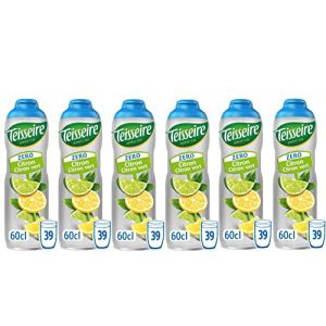Pack de 6 sirops sans sucre citron citron vert (THE SIROP SHOP, neuf)