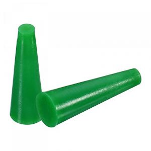 sourcing map Bouchon Conique en Caoutchouc de Silicone 3.2mm &agrave; 6.4mm Solide Vert pour Rev&ecirc;tement en Poudre, Peinture, Anodisation, Placage, Sablage, Utilisation en Laboratoire 50 Pi&egrave;ces (Weisser Berg, neuf)