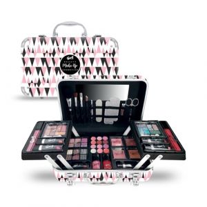 GLOSS ! Malette Maquillage &ndash; Coffret Maquillage Femme &ndash; Coffret Cadeau No&euml;l &ndash; Id&eacute;e Cadeau Anniversaire, Maitresse, Saint Valentin, F&ecirc;te des M&egrave;res &ndash; Coffret Beaut&eacute; - PINK (UNIVERSAL BEAUTY MARKET, neuf)