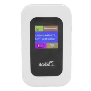 Hotspot WiFi Portable, Routeur de 300 Mbps sans Fil 4G avec Emplacement pour Carte SIM, Connecte jusqu'à 10 Appareils Router de Modem de Poche 4G pour Le Camping de Voyage (Xicchekai, neuf)