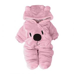 QIUhhpuy Pyjama Bebe Fille Hiver Chaud Pyjama BéBé GarçOn Naissance Pas Cher Combinaison BéBé Fille À Capuche Automne Body Nouveau Né Manteau Barboteuse Combipilote Chic (QIUhhpuy, neuf)