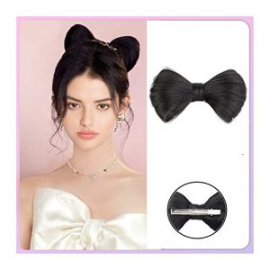 Postiche Chignon Pince à chignon synthétique en forme de nœud papillon dans le postiche Mode Chignon Coiffe Faux cheveux avec épingles à cheveux Accessoires for cheveux for femmes filles Postiche Chev (mengliouzhou, neuf)