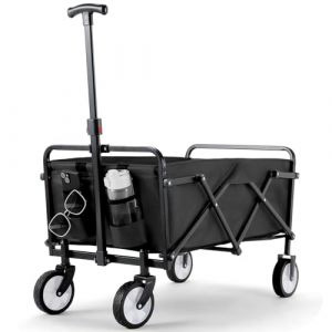 Chariot de Plage Pliable Poignée Réglable Chariot de Jardin Chariots de Transport pour Transport, Plage, Camping, Courses, Chariot de Jardinage Chariot à roulettes avec Jusqu’à 60KG (Dorigod Trading Limited, neuf)