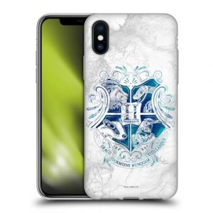 Head Case Designs sous Licence Officielle Harry Potter Hogwarts Aguamenti Deathly Hallows IX Coque en Gel Doux Compatible avec Apple iPhone X/iPhone XS (eCell, neuf)
