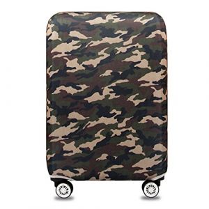 YianBestja Elastique Housse De Valise Luggage Cover, Protection De Valise Housse Bagage Voyager Protecteur Couverture pour 18-32 Pouce Valise (Camouflage 2, XL (29-32 inch Luggage Case)) (BestjaChu, neuf)