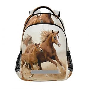 Vnurnrn Cheval De Course Garçons Sacs Cartable à Dos à Cartable Étudiants Sac pour Scolaire Filles (NYEU, neuf)