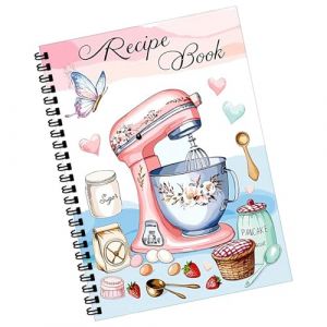 G&eacute;n&eacute;rique Carnet de Recettes - Carnet Cuisine 200 Pages,Journal Culinaire vierge &agrave; Reliure pour &Eacute;criture Manuelle Pr&eacute;paration Repas Quotidienne Enregistrement Cuisine P&acirc;tisserie (fanticy, neuf)
