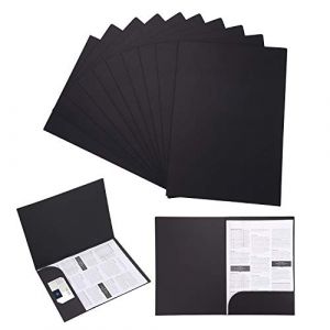 10 Pcs Sous-Chemises de Dossier A4 en Papier Kraft Porte-Bloc de Document &agrave; Insertion avec Rabat Portable Pochette de Fichier Rapport Cartonn&eacute; Porte-Document de Contrat Farde pour R&eacute;union Bureau &Eacute;cole (Xinxiang Optics, neuf)