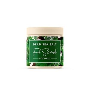CalmGenix Exfoliant exfoliant pour les pieds aux sels de la mer Morte à l'huile de noix de coco | Exfoliant naturel pour les pieds | Dissolvant des talons fissurés | Hydratant les pieds – Gommage au (Calm & Cleanse, neuf)