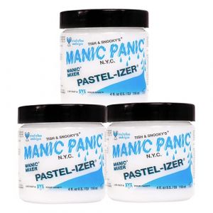 Manic Panic Pastel-Izer/Mixer Creme Vegan, Cruelty Free, Semi Permanent Hair Pasteliser, Achieve a Lighter Colour, 3 x 118ml (Solretail LTD, neuf)