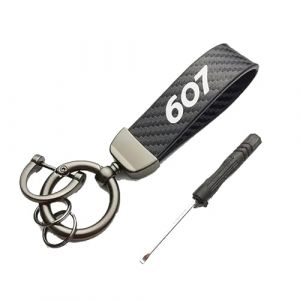 MNBVGHH Auto Porte-cl&eacute;, pour Peugeot 607 Porte-Cl&eacute;s de Voiture en Cuir, Porte-Cl&eacute;s de Voiture Anti-Pert,Tournevis,Porte-cl&eacute;s de Remplacement,A-M (yangjiangwenhaojiushangmaoyouxiangongsizhenglin, neuf)