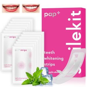 Kit de Blanchiment des Dents, 28 Pi&egrave;ces Bande blanchiment Dentaire, Kit de Blanchiment des Dents Efficace, Am&eacute;liore les taches, Go&ucirc;t frais, Pour Fumer/Caf&eacute; (rose) (allanshopmam, neuf)
