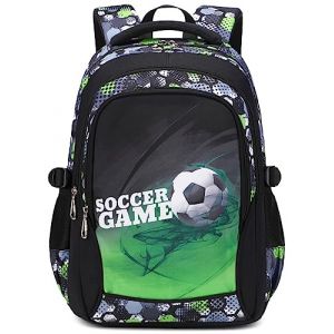 SOMBLG Sac a Dos Garcon Ado Cartable Ecole Sac &agrave; Dos College Sac Ados Adolescent &Eacute;cole Primaire Scolaire Gar&ccedil;on Impermeable Enfant (9-Vert) (SOMBLG, neuf)