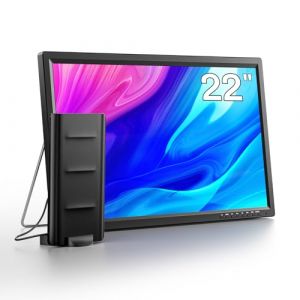 Desobry 22 Pouces Mini TV 1080P avec entr&eacute;es HDMI/USB/AV, Petit t&eacute;l&eacute;viseur avec Antenne et Tuner DVB-T2, Compacte 12V TV pour Cuisine et Camping-Car, ou &eacute;cran d'ordinateur/Surveillance (nuosen-eu, neuf)