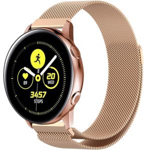 PKQTOP Magn&eacute;tique Bracelets de Remplacement pour Ticwatch Pro 3/GTX/E2/S2, 22mm R&eacute;glable M&eacute;tal Bracelet pour Coros Pace 4/Pace3/Pace Pro, Apex 4 42mm/Apex 46mm/Apex2 Pro (PKQTOP-FR, neuf)