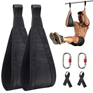 DASKING Sangles Abdominaux 2, Costaud Passants pour Bras avec Mousquetons Fitness Abdos Musculation Straps EntraîNement Abdominal, Sangles Abdominales pour Barre De Traction Ab Strap Slings Suspendues (DASKLING, neuf)