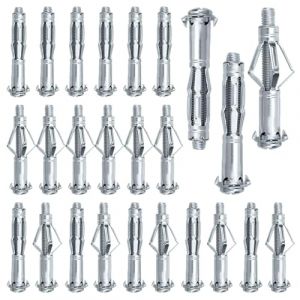 25 Pièces Cheville Brique Creuse Kit, M8 Longueur du Boîtier 65 mm, Chevilles Métalliques à Expansion, pour L'industrie Chimique, L'industrie des Machines, L'industrie de la Construction Navale (CHOOJEE, neuf)