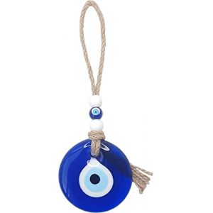 Pendentif Mural, au Motif Turc du Mauvais œil Bleu Nazar Boncuk Boncugu, 7-25 cm, Ornement, décoration, amulette, pour la Protection, la bénédiction, Excellent Cadeau, avec Perles de Verre (OrginGift, neuf)