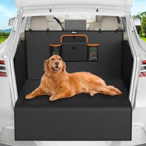 UPAWPIA Protection Coffre Voiture Chien Imperm&eacute;able Housse Coffre Voiture Chien avec Protection Lat&eacute;rale Pare-Chocs Bache Longue Tapis Coffre Chien pour Universelle Voitures SUV Camion 185*115*48cm (guanhai co.,Ltd, neuf)