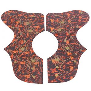 2 Pcs Guitar Guard Gauche Droite Guitare Pickguards Plaque de Protection de Guitare en Plastique Dur avec Quatre Couleurs &agrave; Choisir Panneau de Garde de Guitare pour Guitariste(brun) (Bvllting, neuf)