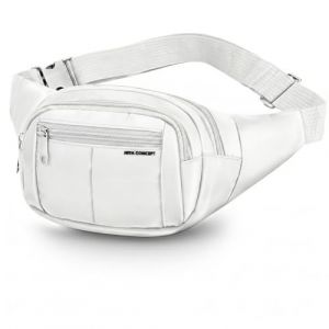 Ceinture Ihram Blanche avec Sac Banane pour Hajj et Omra, Sacoche Banane en Coton avec Multi-Poches, Sac Etanche Ajustable Ceinture Ihram R&eacute;glable pour Umrah, Sac Banane (NiyaConcept, neuf)