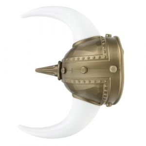 TINEASUR Casque Viking Corne De Bœuf Décoratif Chapeau De Style Viking Pour Déguisement Adulte (Sauxi, neuf)