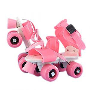 Wangstar Rollers en Ligne Patins &Agrave; Roues Align&eacute;es Patins &Agrave; roulettes R&eacute;glables pour Enfants Patins &Agrave; roulettes &Agrave; Deux Rang&eacute;es R&eacute;glables &Agrave; 4 Roues Longueur La Houe: 18cm -23cm (awayhall, neuf)