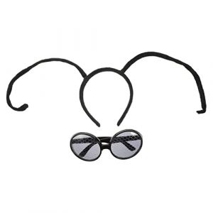 SUPVOX Bandeau D'antenne Et Lunettes Fantaisie 1 Set Taille Unique Pour Gar&ccedil;on Et Filles Et Adultes Accessoires De D&eacute;guisement Insecte D&eacute;coration De F&ecirc;te Cosplay Carnaval (Curve Saver, neuf)