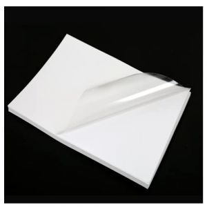 Lot de 25 feuilles de film autocollant en vinyle transparent et imperméable à 90% pour imprimante laser et jet d'encre, vinyle imprimable pour imprimante à jet d'encre A (EXCC, neuf)