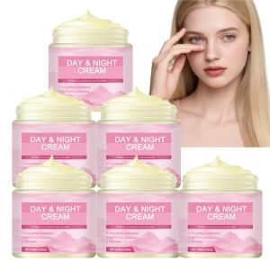 Cr&egrave;me au r&eacute;tinol pour le visage et le cou, avec hyaluronique, collag&egrave;ne pour femme, anti-&acirc;ge, hydratant pour le visage, cr&egrave;me de jour et de nuit, raffermissante et repulpante (6Pcs) (kmryfbhh, neuf)