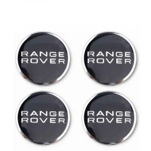NIRBO Lot de 4 Capuchons de moyeu Central de Roue de Voiture chromés 62 mm pour Land Rover SV Freelander Discovery Defender Range Rover Evoque Sport, Garniture d'insigne d'autocollant de Pneu,B (Guangzhou Panzheng Trading Co., Ltd., neuf)