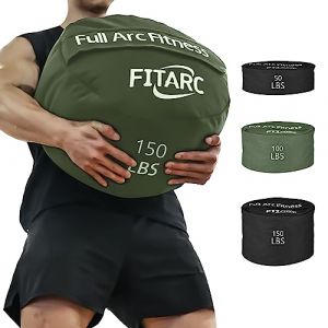 Fitarc Sacs de sable pour la musculation, sacs de sable pour fitness, sacs de sable pour la musculation, sac de sable rond, sac de sable, sac d'entraînement, entraînement croisé et exercice, (Fitarc Store, neuf)