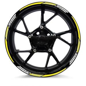 JTWMTY Autocollant De Moto &Agrave; Rayures De Jante De Course D&eacute;coration De Moto pour Suzuki pour V-Strom 250 SX 1000 1050 XT DL 650(Style 2) (jluo, neuf)