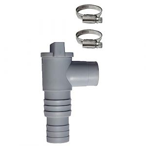 Valve à piston en PVC de rechange pour tuyau de 32 mm / 1 26 pouces pour filtre de piscine - Adaptateur pour partie de piscine en plein air (Lusbees, neuf)