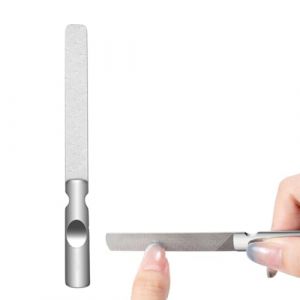 Lime à Ongles en Acier Inoxydable, Des Fichiers à Ongles Professionnels en Acier Inoxydable à Double Face pour Femmes et Hommes, Limes à Ongles Polissoir en Métal Double Face (LIN  YAMEIZI UK SHOP, neuf)