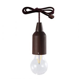 Ampoule LED &agrave; piles, &agrave; pile, portable, &eacute;tanche IP44, r&eacute;tro, d&eacute;coration mobile, veilleuse int&eacute;rieure et ext&eacute;rieure (Mutianyu, neuf)