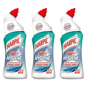 HARPIC Lot de 3 Gels WC Hygiène Longue Durée Détartrant - 680 ml (Paname diago, neuf)