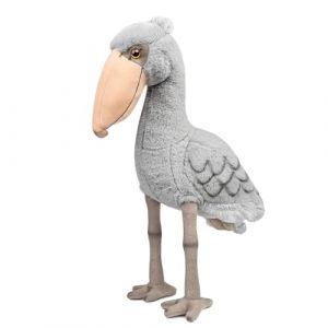 Tiny Heart Peluche Cigogne à Bec-en-Sabot Jouet en Peluche de Oiseau réaliste Bel Animal Cadeaux Mignons et Doux pour Enfants garçons et Filles Jouets Éducatif interactif Confortable Gris 15” (Tiny Heart EU Shop, neuf)