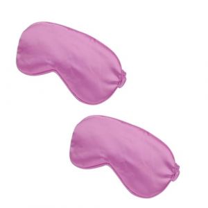 WATIIFUFU 2 Pièces masque pour les yeux en satin double face cache-oeil de sommeil en soie masque pour les yeux en soie gel Cache-yeux lavable Cache-yeux flexible patch yeux masque yeux (Heaezi, neuf)