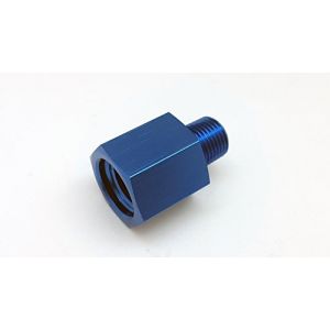 Autobahn88 Raccord en aluminium anodis&eacute; - R&eacute;ducteur de filetage de capteur de jauge, femelle M12 P1.5 vers m&acirc;le 1/8 NPT (bleu) (ShoppingKool-FR, neuf)
