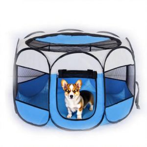 Parc Chaton 73 x 73 x 43 cm, Pliable Parc a Chat Chiot pour Animaux de Compagnie Int&eacute;rieur et ext&eacute;rieur (EUBSWA-FR, neuf)