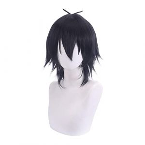 Cosplay Wig For Anime Assassin's Scissor 567 Seve Five Six Killer Seven Wig Black Hair Halloween (good stuff A, neuf)